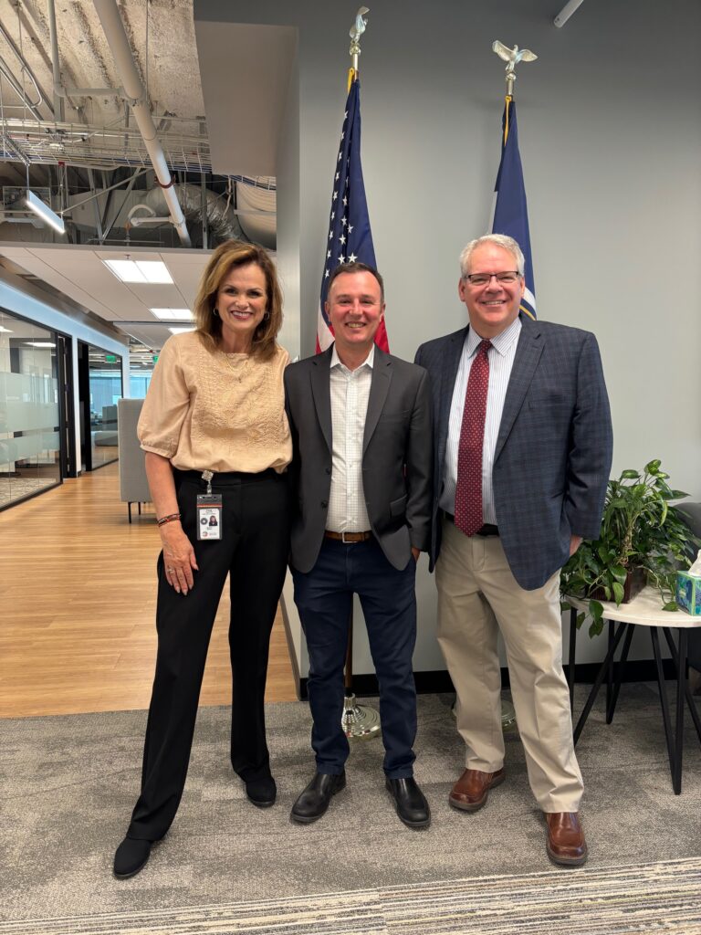 GovOps Deputy Executive Director Marilee Richins (left), Andy Marr (center), and GovOps Executive Direcotor Marvin Dodge (right)